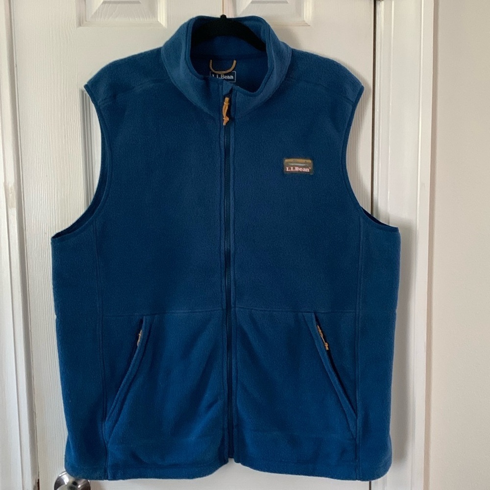 L.L. Bean Teal Blue Fleece Vest